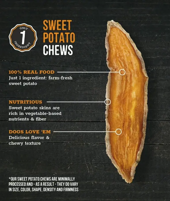 Wholesome Yam Pet Treats, 8 oz