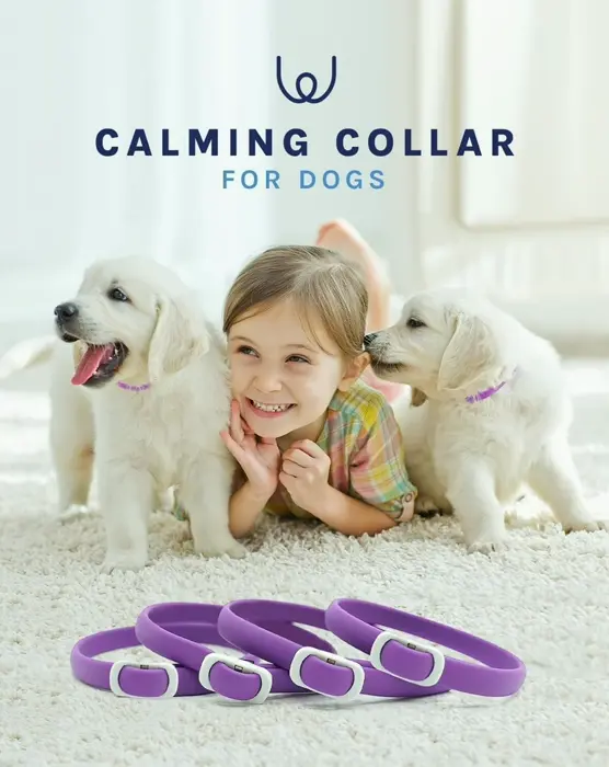 Calming Pheromone Neckband for Pets - 60 Days Calm - 4 Packs