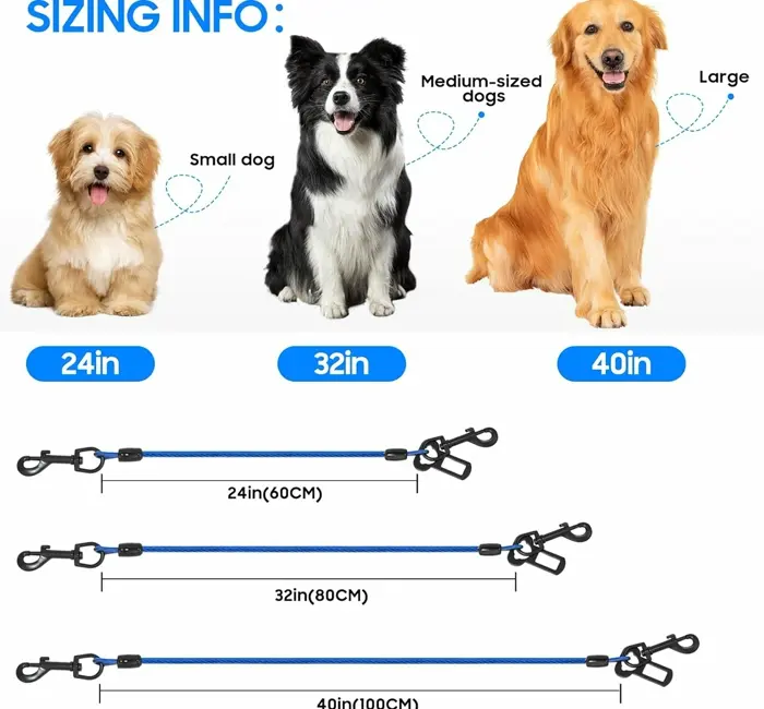 Dog Vehicle Seatbelt, Chew-Resistant Safety Restraint