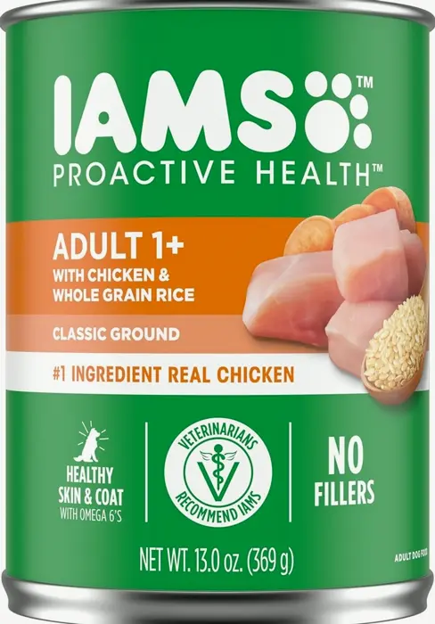 IAMS Proactive Health Mature Wet Canine Meal Classic Blended with Poultry and Grains, Set of 12