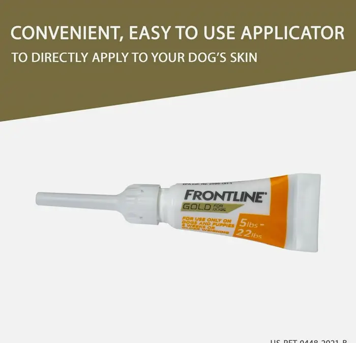 Gold Flea & Tick for Small Pups, 5-22 lbs, Set of 3