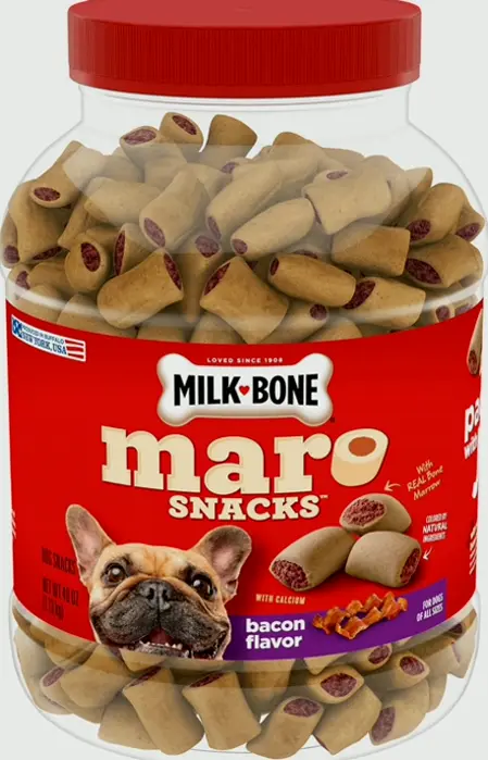 Puppy Treats, Bacon, 40 oz Twin Pack