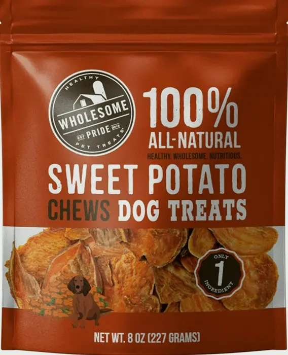 Wholesome Yam Pet Treats, 8 oz