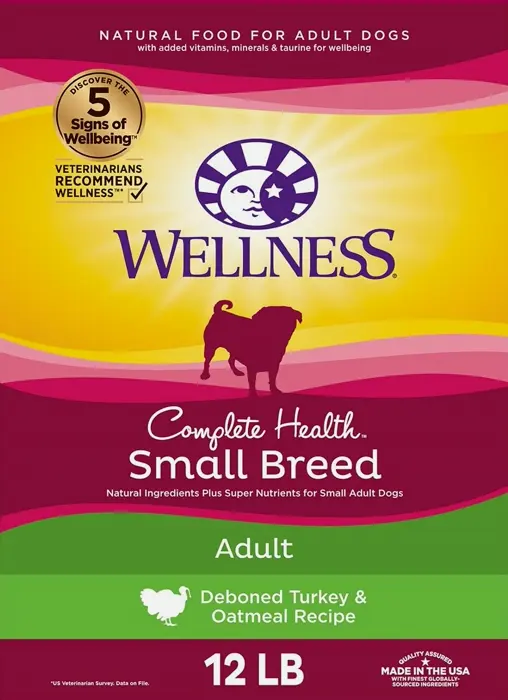 Wellness Small Breed Dry Food with Turkey (12-Pound)