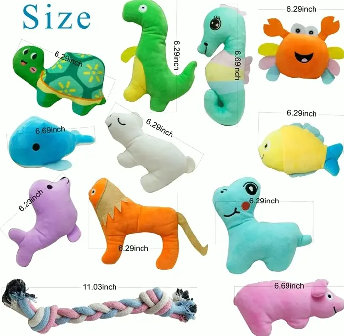 Pet Toys Set Noisy Doggie Chew Toys Teeth Cleaning