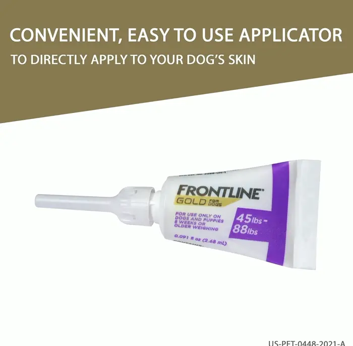 Frontline Gold Flea & Tick Solution for Large Dogs, Pack of 3
