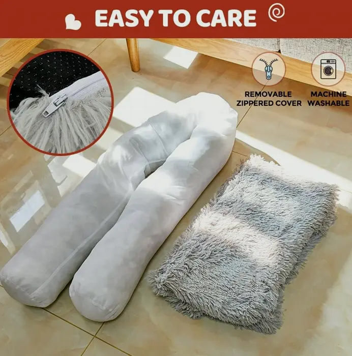 Relaxing Dog Bed with Removable Plush Cover