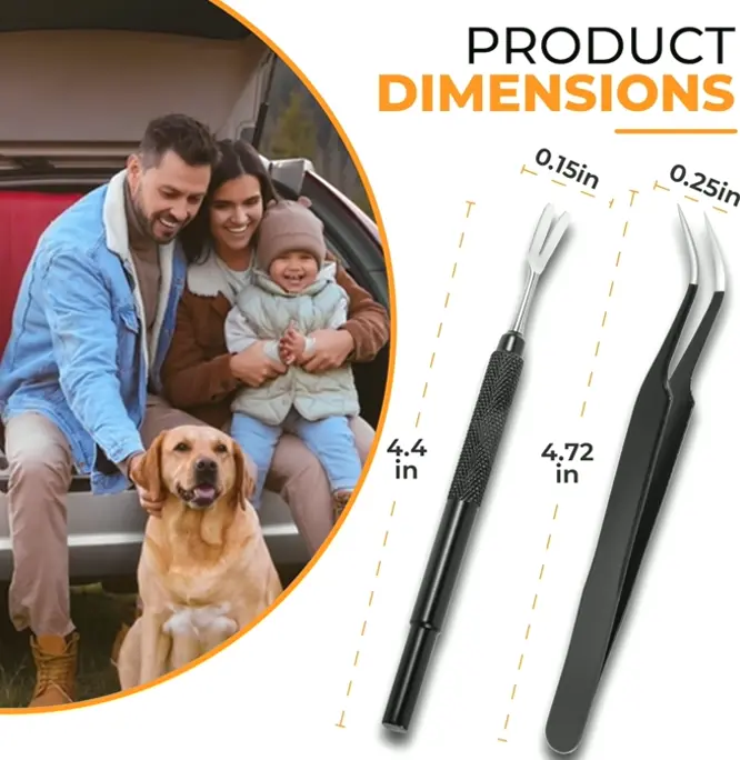 Premium Tick Remover, Ideal for Pets & Humans