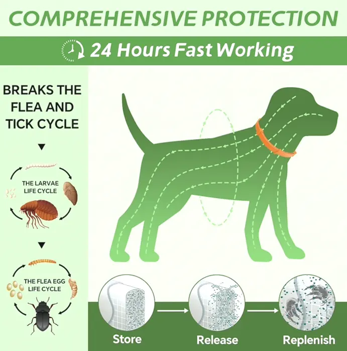 4-Pack Flea Collar for Puppies - 8-Month Protection