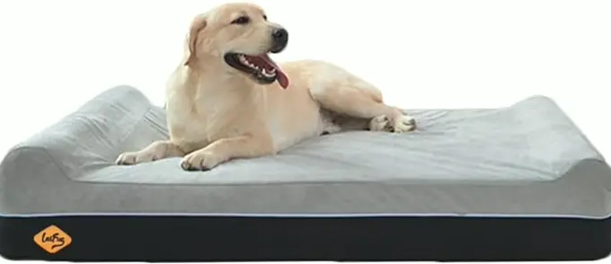 Laifug Ortho Memory-Foam Canine Bed Pillow Extra Large (50"x36"x10", Slate Grey)