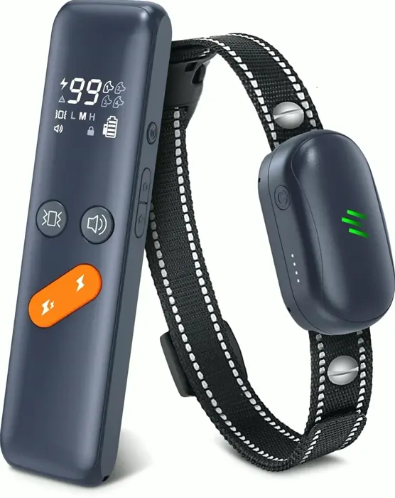 Electric Dog Discipline Device with Remote 2680FT Range, IPX7 Waterproof & Refillable