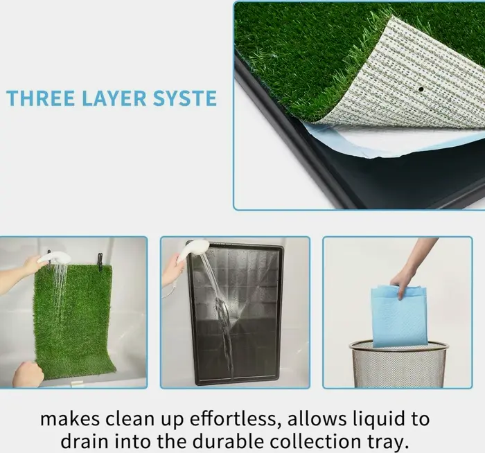 Dog Turf Mat with Holder, Interior Pet Potty for Training