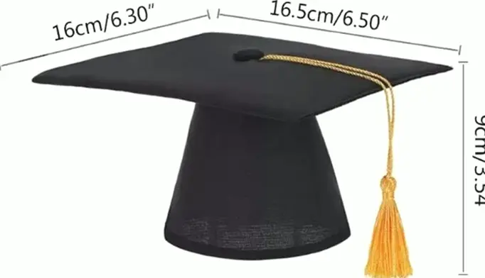 Animal Graduation Caps with Yellow Tassel