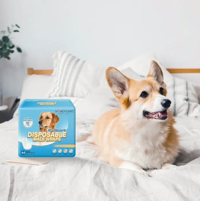 Puppy Diapers for Male Dogs, Small (50 Count)