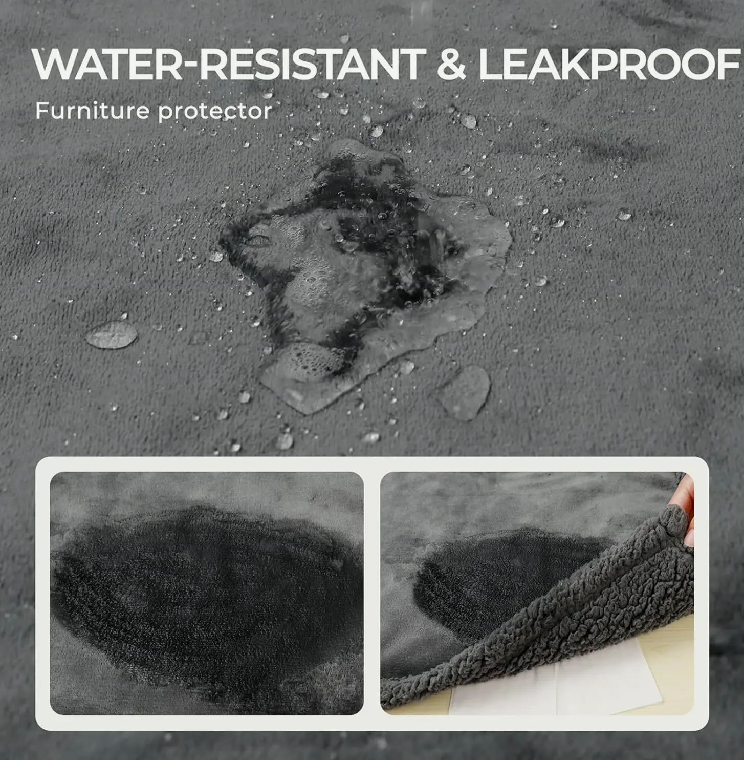 Liquid-proof Pet Blanket – Reversible Fleece Cover