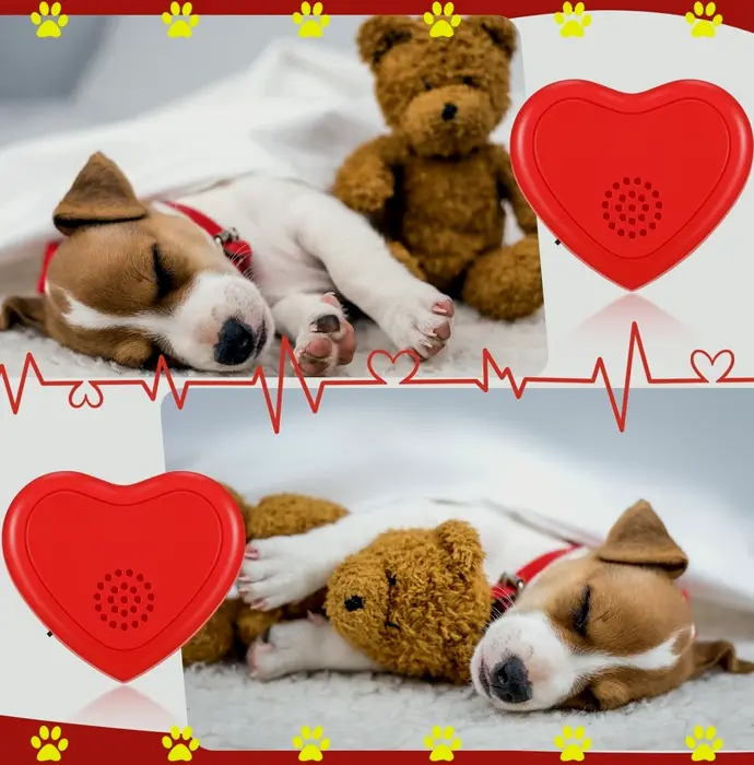 Four Pieces Heartbeat Soother for Pets Relief