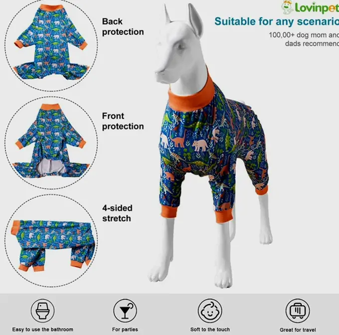 Large Pet Apparel Jammies Wound Recovery