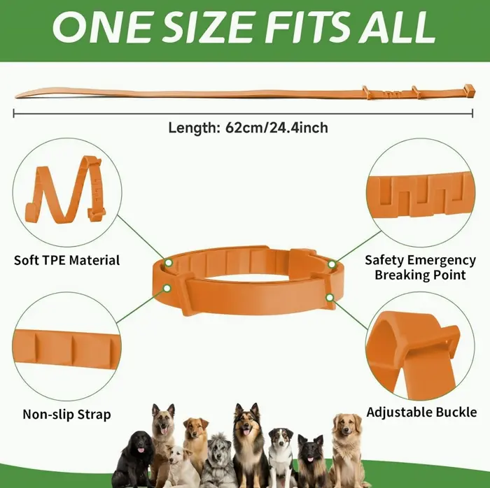 4-Pack Flea Collar for Puppies - 8-Month Protection
