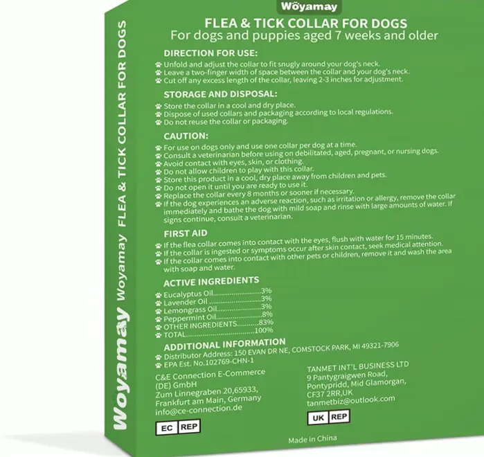 4-Pack Flea Collar for Puppies - 8-Month Protection