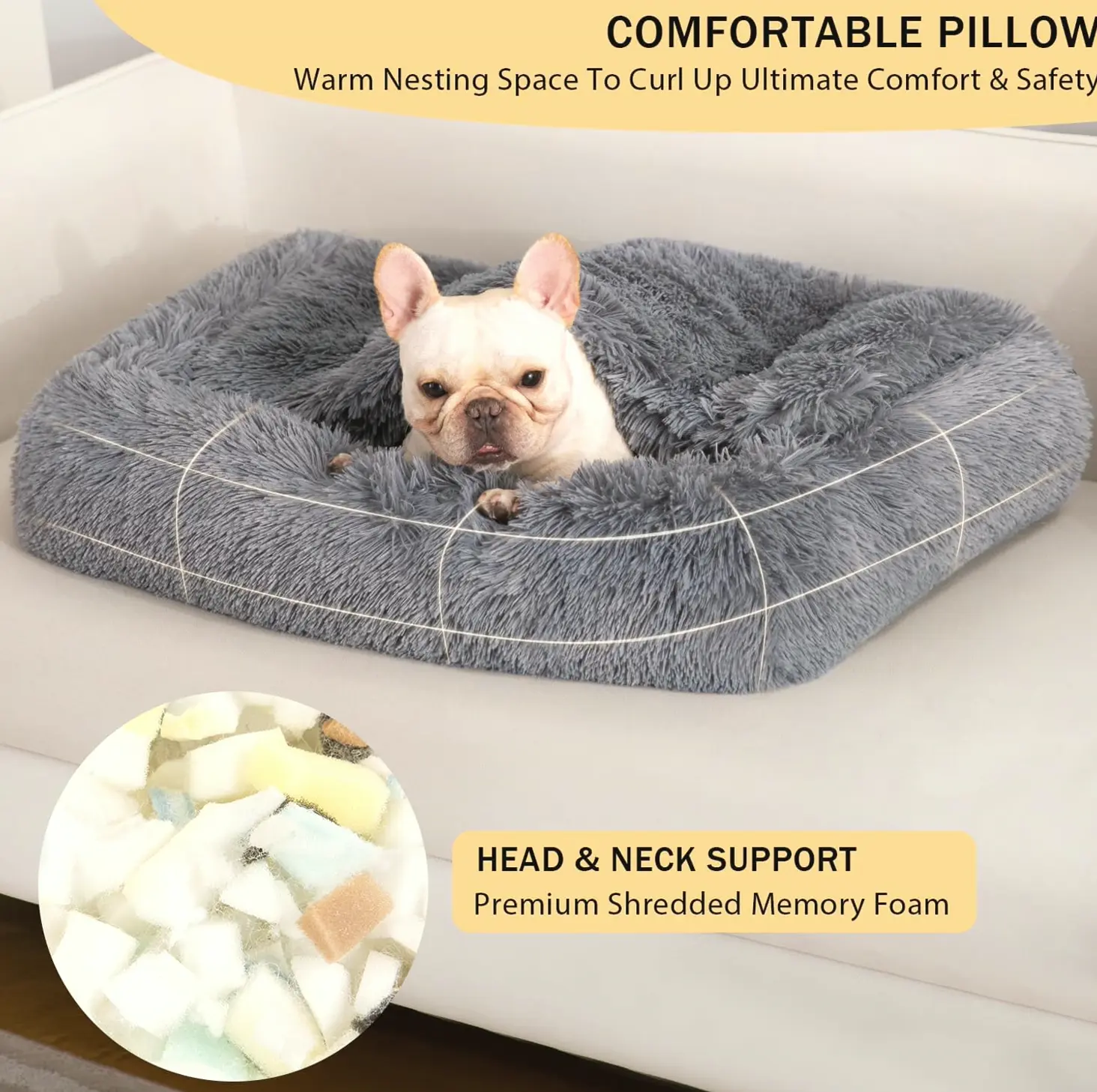 4-in-1 Calming Pet Couch with Washable Cover
