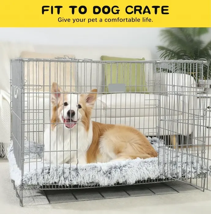 Spacious Dog Bed Ideal for Mid-Sized Pets & Felines - Warming, Anti-Slip, Comfy