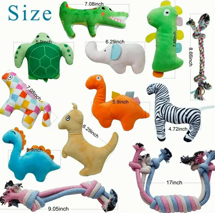 Pet Toys Set Noisy Doggie Chew Toys Teeth Cleaning