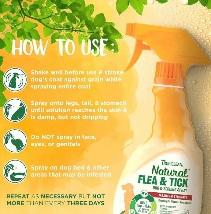 Natural Flea & Tick Treatment for Canines, 16oz