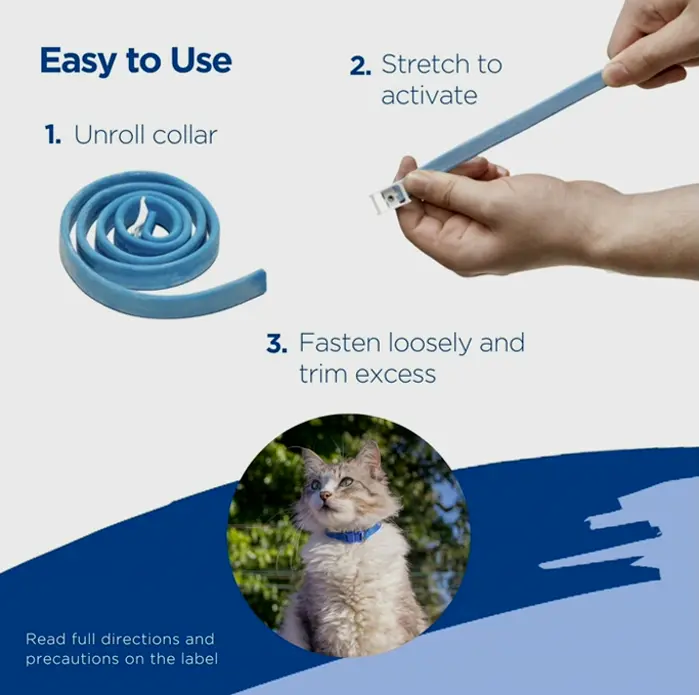 Zodiac Escape Parasite and Tick Collar for Felines, 13\"