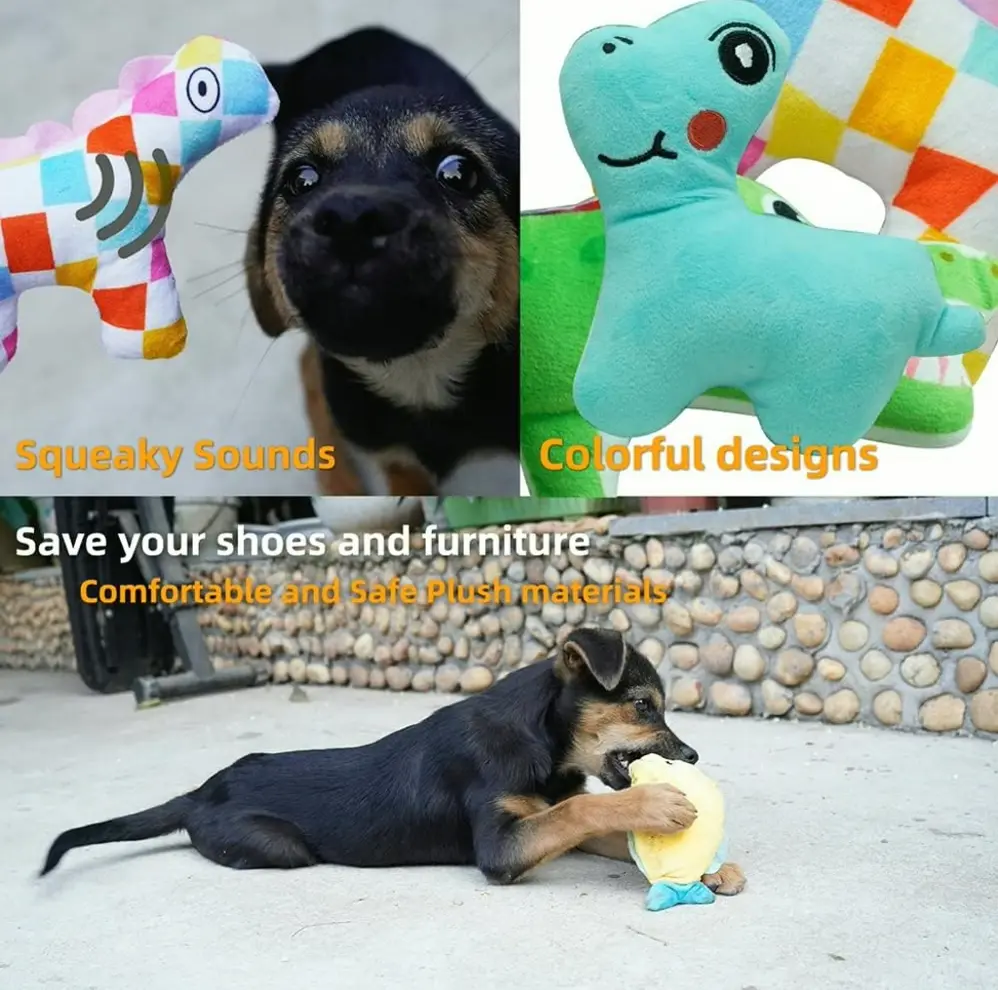 Pet Toys Set Noisy Doggie Chew Toys Teeth Cleaning