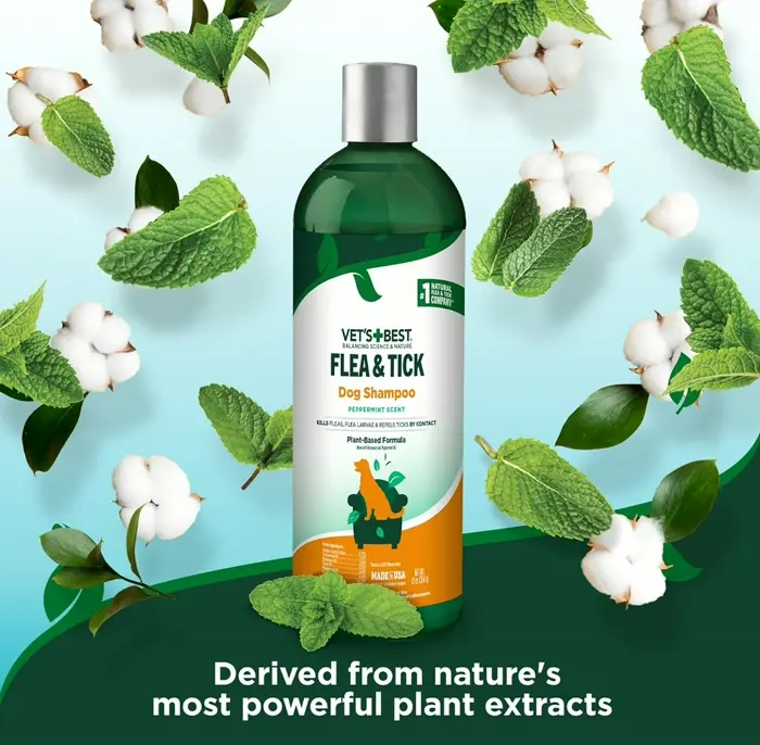 Advanced Power Dog Shampoo for Flea & Tick - Plant-Based