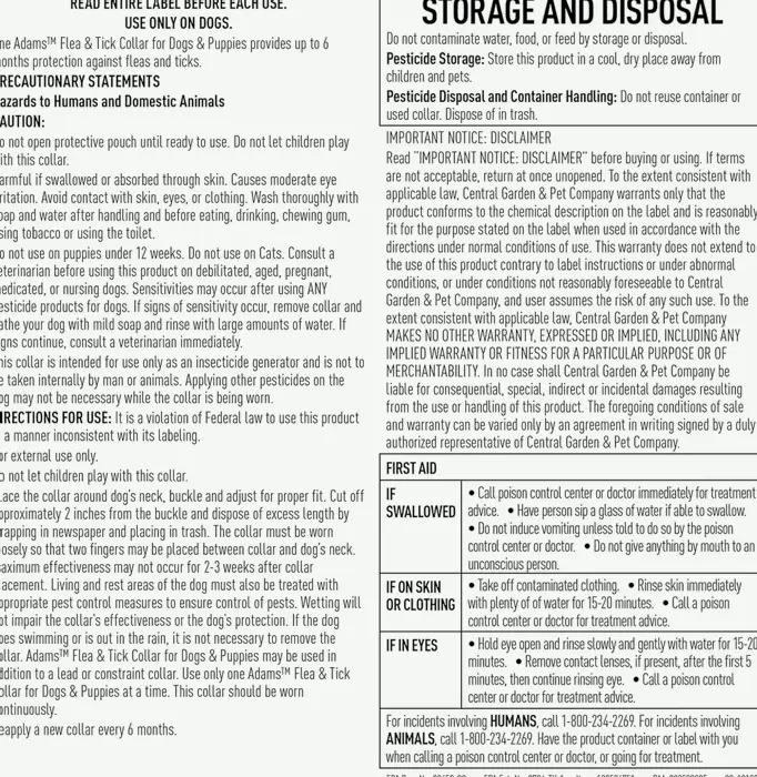 Tick Neckband for Canines & Puppies | 12-Month Protection