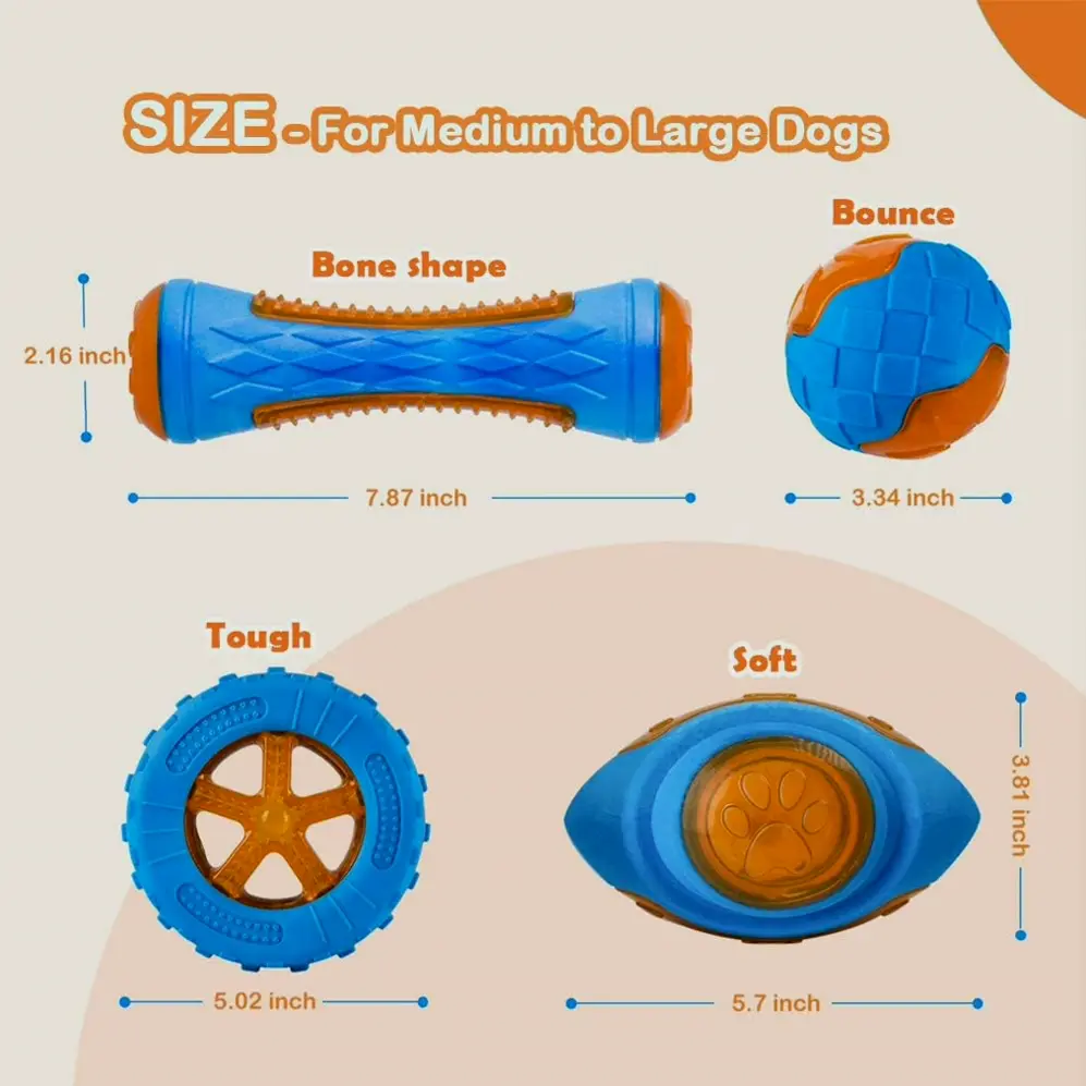 Dog Noise-Making Beach Toys for Interactive Play