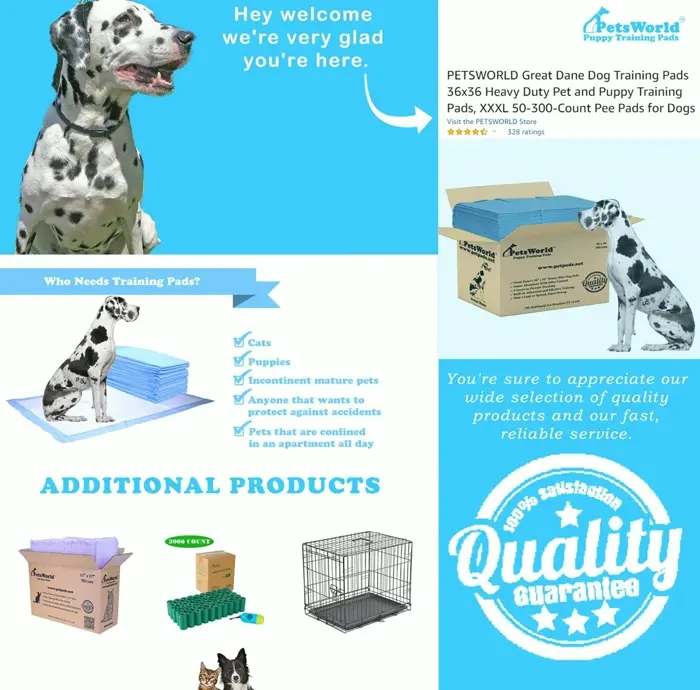 Gigantic Pee Training Pads for Pets - Smell Eliminating 36" x 36" - Pack