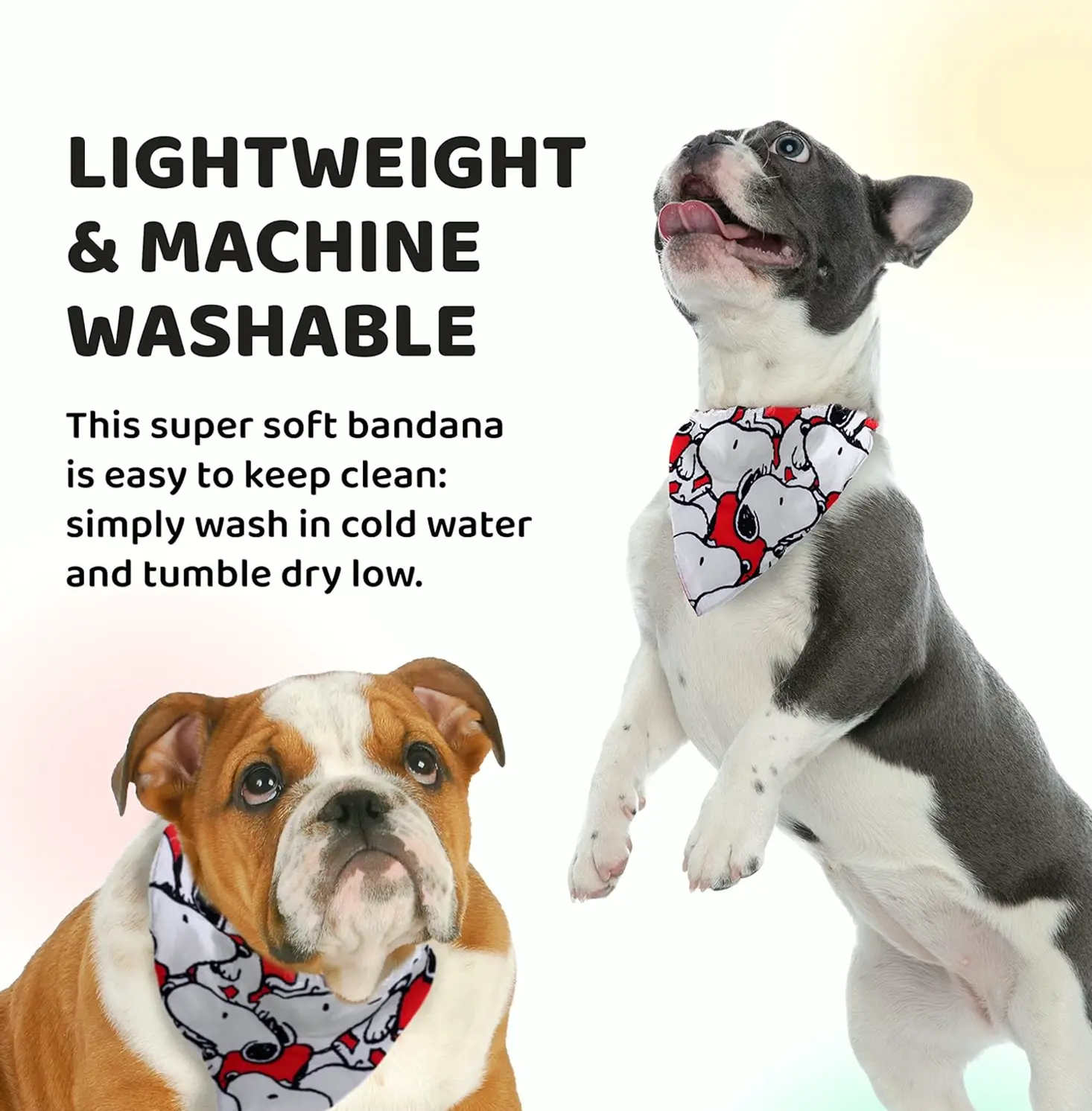 Peanuts Dog Bandana, Comfortable Clothing for All Dogs