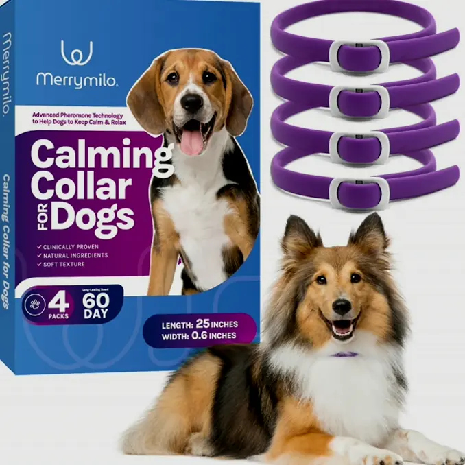 Calming Pheromone Neckband for Pets - 60 Days Calm - 4 Packs
