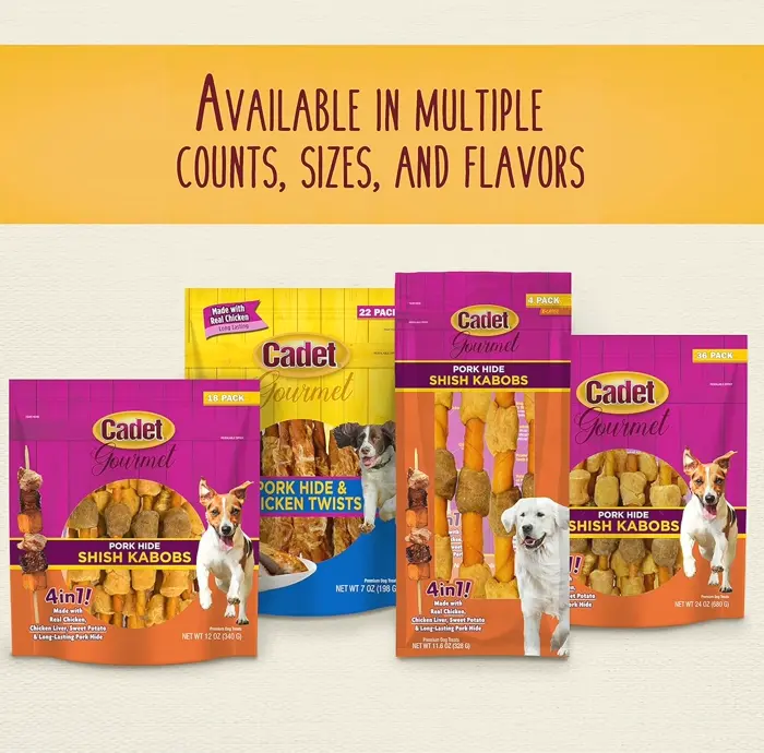 Gourmet Pork Kabob Pet Treats 5" (18 Count)