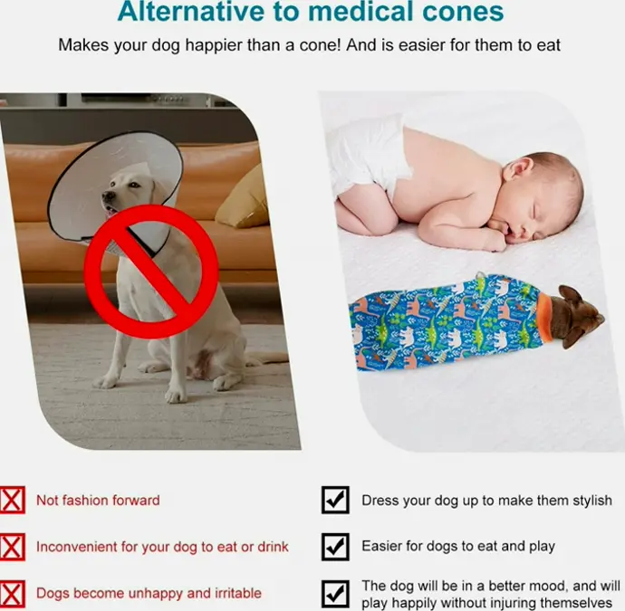 Large Pet Apparel Jammies Wound Recovery