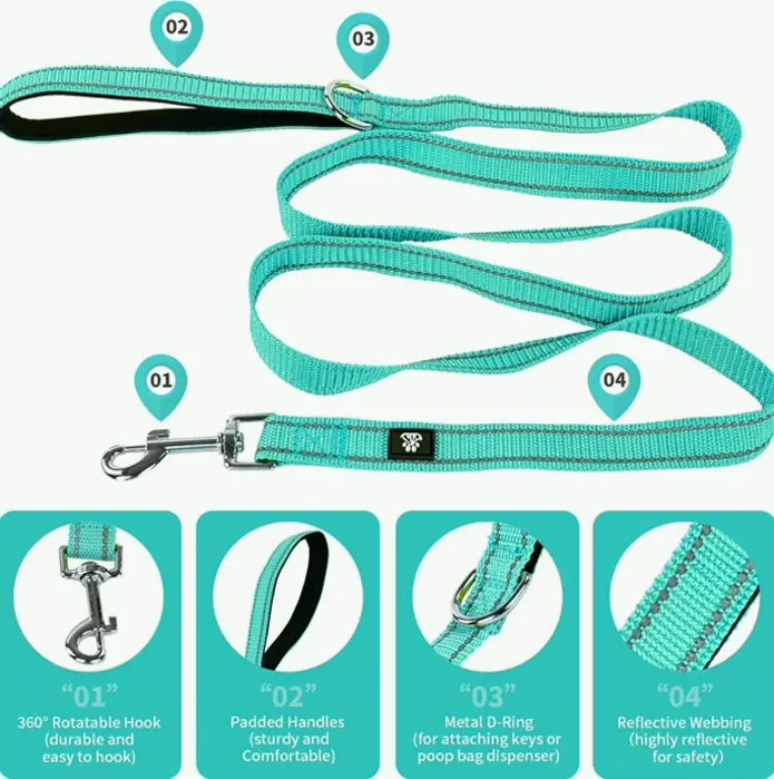 Reflective Dog Collar and Leash Set