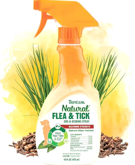 Natural Flea & Tick Treatment for Canines, 16oz