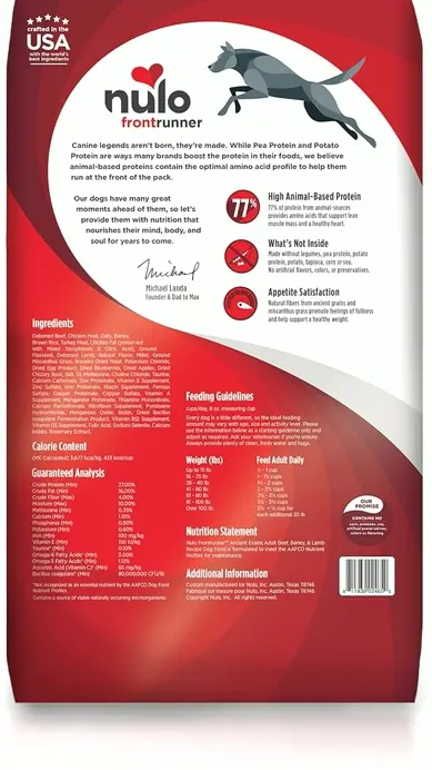 Brand All Breed Adult Dog Food and Ancient Grain Grains