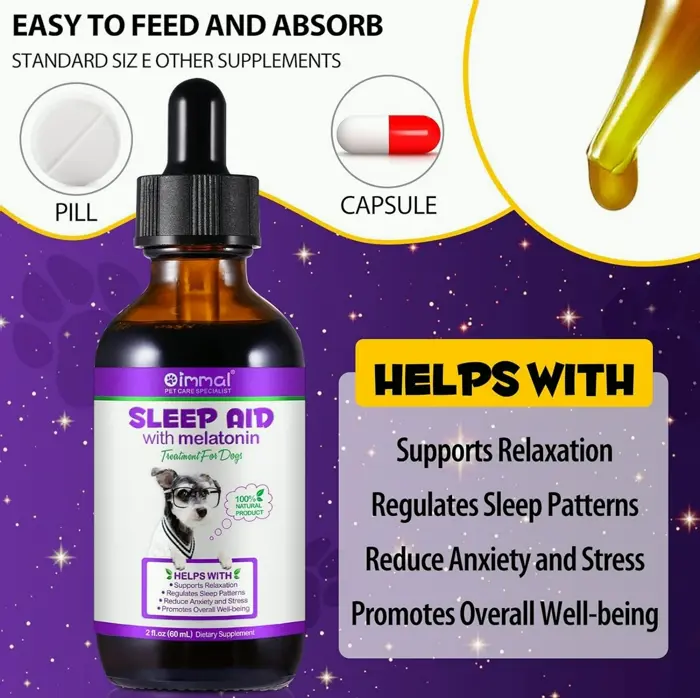 Dog Calming Aid with Relief Drops - 2 Fl Oz, Bacon Flavor