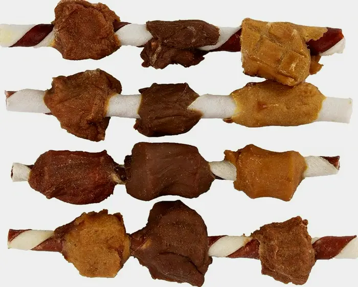 Flavorful Rawhide Kabobs for Canines, 24 oz 36 pieces Double Pack
