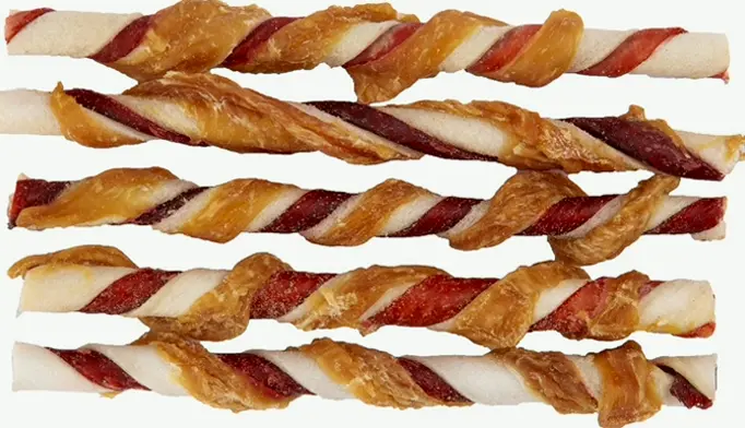 Good 'n' Fun Triple-Flavor Twist Treats for Dogs, Thirty-Five Count