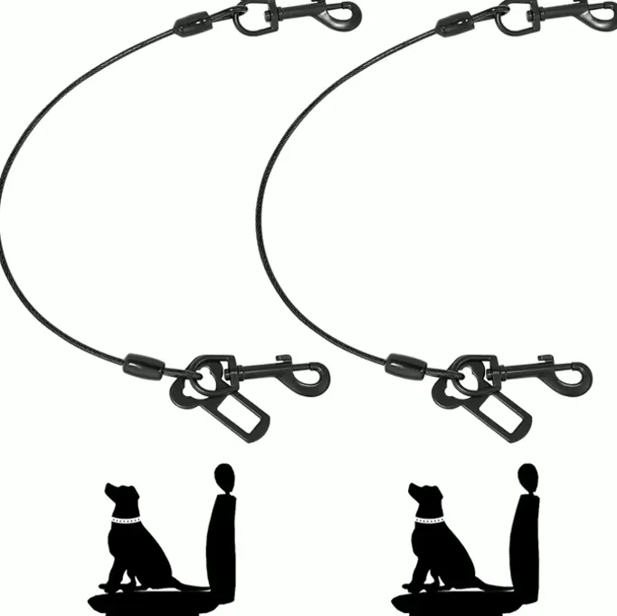 Dog Vehicle Seatbelt, Chew-Resistant Safety Restraint