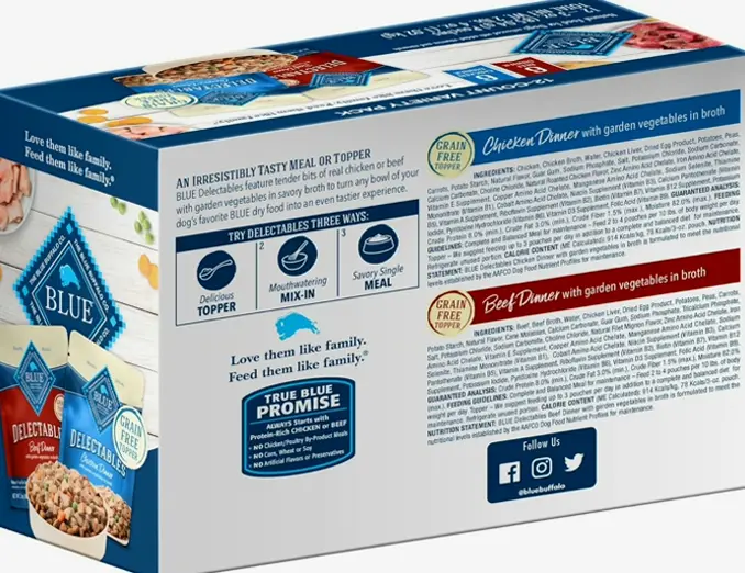 Blue Buffalo Delights No-Grain Wet Dog Food Pack