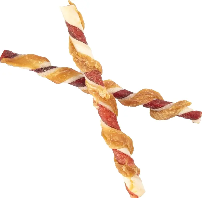 Good 'n' Fun Triple-Flavor Twist Treats for Dogs, Thirty-Five Count