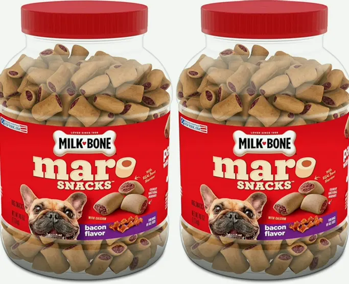 Puppy Treats, Bacon, 40 oz Twin Pack