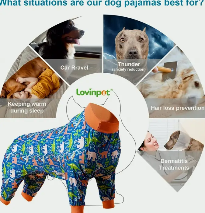 Large Pet Apparel Jammies Wound Recovery