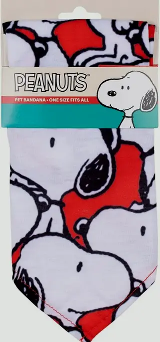Peanuts Dog Bandana, Comfortable Clothing for All Dogs